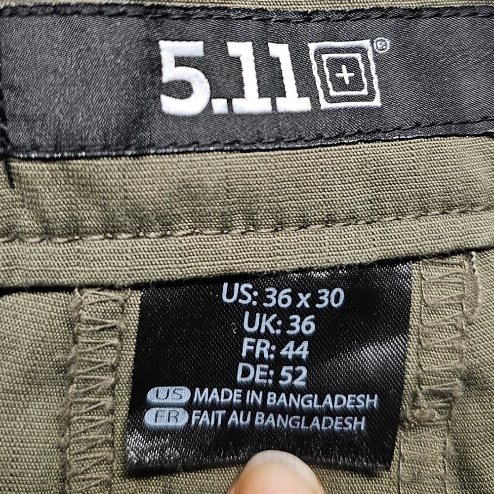 5.11 Tactical Stryke Pants Mens 36x30 Green Cargo Pockets Straight Leg Outdoor